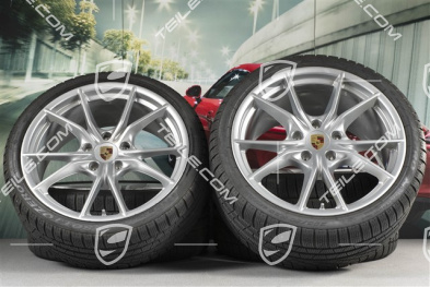20" koła zimowe, komplet Carrera S (IV), felgi 8,5J x 20 ET49 + 11J x 20 ET78 + opony zimowe Pirelli Sottozero II 245/35 R20 + 295/30 R20