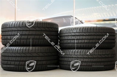 19" Komplet kół letnich Boxster S, 8J x 19 ET57 + 9,5J x 19 ET45 + NOWE opony letnie Pirelli 235/40 ZR19 + 265/40 ZR19, z czujnikami ciśnienia