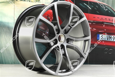 21" Felge Cayenne Exclusive Design, 11J x 21 ET58, vesuvgrau