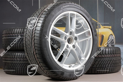 19" Panamera TURBO II Winterräder Satz, Felgen 9J x 19 ET60 + 10J x 19 ET61 + Continental Winterreifen 255/45 R19+285/40 R19, RDK-Sensoren