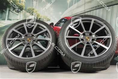 20" Carrera Classic Sommerräder Satz, Felgen 8J x 20 ET57 + 10J x 20 ET45 + GoodYear Sommerreifen 235/35 ZR20 + 265/35 ZR20, mit RDK-Sensoren