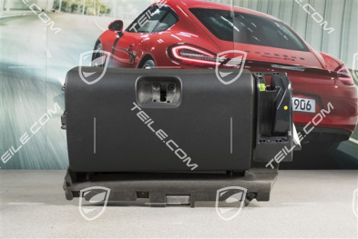 Schowek na rękawiczki, skóropodobny, czarny, kompletny