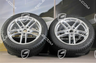 19-inch TURBO II winter wheel set, wheels 9J x 19 ET 60 + 10J x 19 ET61 + NEW tyres Michelin Pilot Alpine 3, 255/45 R19+285/40 R19, without TPM