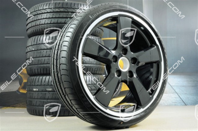 20-inch summer wheel set Sport Classic - black, 9J x 20 ET51 + 11,5J x 20 ET56, tyres 245/35 ZR20 + 305/30 ZR20, with TPM