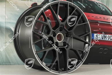 20+21" Felgensatz RS Spyder, Felgen: vorne 8,5J x 20 ET53 + hinten 11,5J x 21 ET67, schwarz seidenmatt