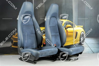 Sitze, manual einstellbar, Kunstleder/Alcantara, Yachtingblau, Satz (L+R)