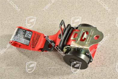 Targa, Seat belt, rear, Guards Red, L