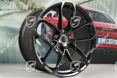 22" GT Design Felge, 11,5J x 22 ET52, Schwarz Seidenmatt