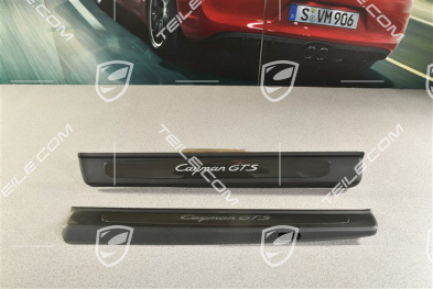 Blenden/Einstiegleisten, ohne Beleuchtung, Carbon, Cayman GTS, Satz, L+R
