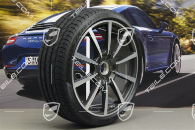 20" Sommerräder Satz Carrera Classic II, Felgen 8,5J x 20 ET51 + 11J x 20 ET52 + Reifen 245/35 ZR20 + 305/30 ZR20, mit RDK-Sensoren
