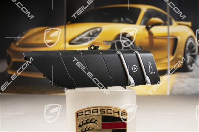 Keypad, start and stop, Black matte/ hi-gloss chrome