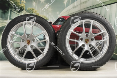 18" Cayman winter wheels set, rims 8J x 18 ET57 + 9,5J x 18 ET49 + NEW Pirelli Sottozero II winter tires 235/45 R18 + 265/45 R18