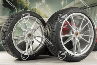 19"+20" koła zimowe Carrera, komplet, felgi 8,5J x 19 ET52 + 11J x 20 ET66 + NOWE opony zimowe Pirelli 235/40 R19 + 295/35 R20, z czujnikami ciśnienia