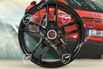 19'' felga Panamera Turbo II, 9J x 19 ET 60, czarny wysoki połysk