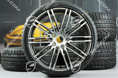 20-inch Turbo III winter wheel set, 8,5J x 20 ET51 + 11J x 20 ET70 + NEW Pirelli winter tyres 245/35 ZR20 + 295/30 ZR20, without TPMS
