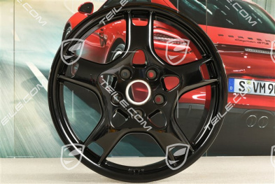 19" Felga Carrera S, BBS, 8J x 19 ET57, czarny wysoki połysk