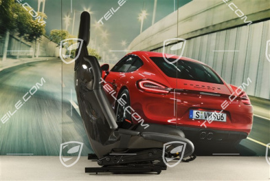 GT3 Schalensitz, Carbon, schwarz/silber, R