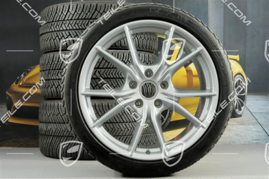 20" Winterräder Satz Carrera S (IV), Felgen 8,5J x 20 ET49 + 11J x 20 ET78 + NEUE Michelin Pilot Alpin PA4 N1 Winterreifen 245/35 R20 + 295/30 R20