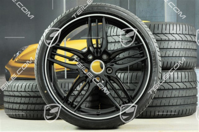 20" Komplet kół letnich SportDesign Black Exclusive, felgi 8,5J x 20 ET51 + 11J x 20 ET52 + opony 245/35 ZR20 + 305/30 ZR20, bez czujników ciśnienia