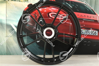 21" Turbo S Felge, 11,5J x 21 ET67 in Schwarz Seidenmatt