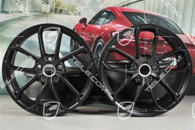 20" Felgensatz 718 Cayman GT4, Felgen 8,5J x 20 ET61 + 11J x 20 ET50, schwarz seidenmatt