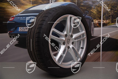 19" Panamera Turbo Sommerräder Satz, vordere Felgen 9J x 19 ET60 + hinten 10J x 19 ET61 + Reifen 255/45 ZR19 + 285/40 ZR19