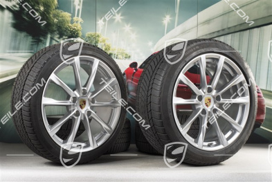 19" Boxster S Winterräder Satz, Felgen 8J x 19 ET57 + 10J x 19 ET45, Continental WinterContact TS 830P Winterreifen 235/40 R19 + 265/40 R19, DOT/Bj. 2017, Reifenprofil 6mm, mit RDK-Sensoren
