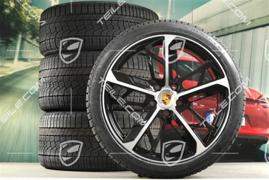 21" Cross Turismo Design winter wheel set, rims 9,5J x 21 ET60 + 11,5J x 21 ET66 + NEW Continental winter  tyres 265/35 R21 + 305/30 R21, black high gloss