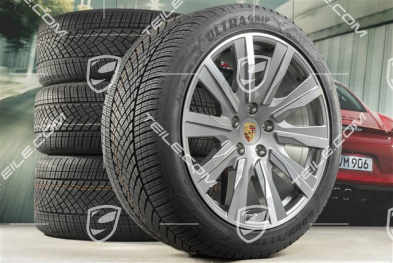 20-inch Taycan Tequipment Design winter wheel set, rims 9J x 20 ET54 + 11J x 20 ET60, Goodyear winter tyres 245/45 R20 + 285/40 R20