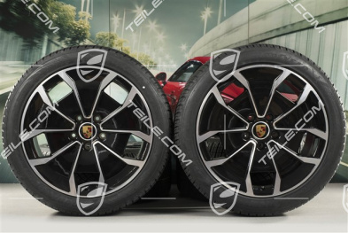 20" koła zimowe Turbo Aero Design, komplet, felgi 9J x 20 ET54 + 11J x 20 ET60 + NOWE opony zimowe Goodyear 245/45 R20 + 285/40 R20
