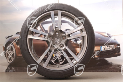 20" komplet kół letnich Turbo II, felgi 9,5 J x 20 ET 65 + 11 J x 20 ET 68 + opony 255/40 ZR 20 + 295/35 ZR 20, RDK
