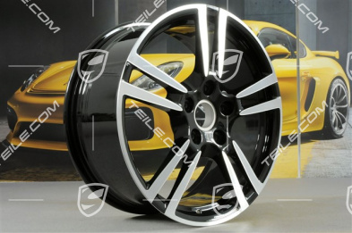 19" Felgensatz Turbo II, 8,5J x 19 ET56 + 11J x 19 ET51, für Turbo / Turbo S / GTS, schwarz hochglanz