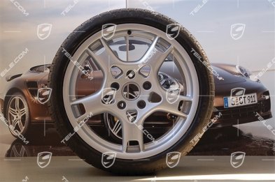 19-inch Carrera S winter wheels, C2 / C2S, wheel rims 8J x 19 ET57 + 11J x 19 ET67 + NEW Pirelli Sottozero winter tyres 235/35 R19 + 295/30 R19, with TPMS