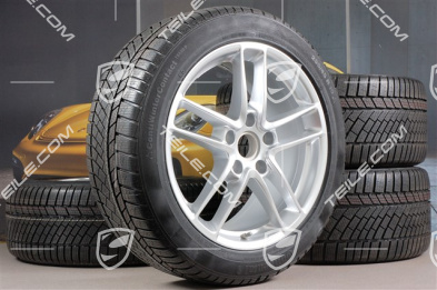 19" Panamera TURBO II Winterräder Satz, Felgen 9J x 19 ET60 + 10J x 19 ET61 + Continental Winterreifen 255/45 R19+285/40 R19, RDK-Sensoren