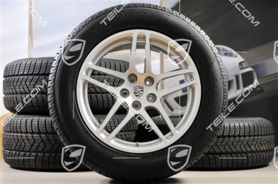 18" "Macan S" Winterräder Satz, Felgen 8J x 18 ET21 + 9J x 18 ET21 + Pirelli Winterreifen 235/60 ZR 18 + 255/55 ZR 18, mit RDK-Sensoren