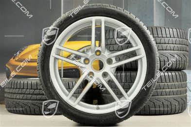 19" Komplet kół zimowych Carrera, 8,5J x 19 ET54 + 11J x 19 ET69 + NOWE opony zimowe Pirelli 235/40 R19 + 285/35 R19, z czujnikami ciśnienia RDK