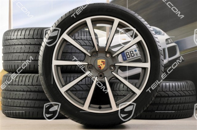 20" Carrera Classic II Sommerräder Satz, 8,5J x 20 ET51 + 11J x 20 ET70 + NEUE Pirelli Sommerreifen 245/35 ZR20 + 295/30 ZR20