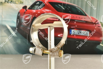 Exhaust tensioning / restraining strap / clamp with screw