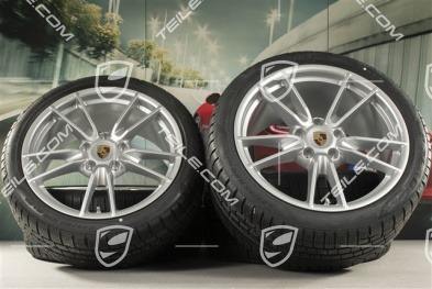 19"+20" koła zimowe Carrera, komplet, felgi 8,5J x 19 ET52 + 11J x 20 ET66 + opony zimowe Pirelli 235/40 R19 + 295/35 R20, z czujnikami ciśnienia