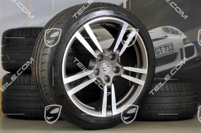 20" Turbo II Sommerräder Satz, Felgen 9,5 J x 20 ET 65 + 11 J x 20 ET 68 + NEUE Michelin Sommerreifen 255/40 ZR 20 + 295/35 ZR 20, mit RDK
