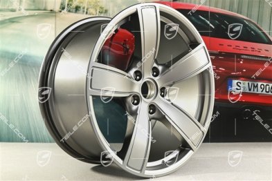 20-inch wheel rim set Carrera Sport, 8,5J x 20 ET57 + 10,5J x 20 ET51, platinum satin matt