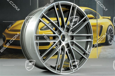 20" komplet felg Turbo IV, 8,5J x 20 ET49 + 11,5J x 20 ET56, Titan
