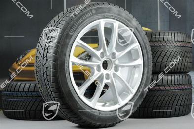 19" Koła zimowe, komplet "Panamera S", felgi 9J x 19 ET64 + 10,5 J x 19 ET62 + opony zimowe Continental ContiWinterContact PS830 P 265/45 R19 + 295/40 R19