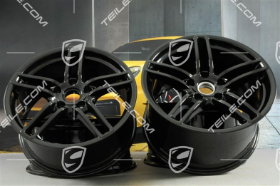 19" Felgensatz Carrera, 8,5J x 19 ET54 + 11J x 19 ET48, schwarz hochglanz