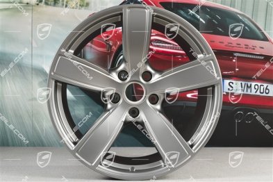 20" Komplet felg Carrera Sport, 8,5J x 20 ET49 + 11,5J x 20 ET56, Platinum satynowy półmat