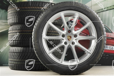 20" koła zimowe Cayenne COUPE Design, komplet, felgi 9J x 20 ET50 + 10,5J x 20 ET55 + opony zimowe Continental 275/45 R20 + 305/40 R20, z czujnikami ciśnienia