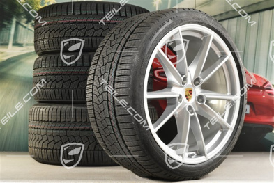 20/21-inch Carrera S winter wheel set, wheel rims 8,5J x 20 ET53 + 11J x 21 ET66 + NEW Continental winter tyres 245/35 R20 + 295/30 R21, with TPMS