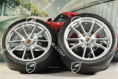 20" Komplet kół letnich Carrera S III, 8,5J x 20 ET51 + 11J x 20 ET52 + opony 245/35 ZR20 + 305/30 ZR20, bez czujników RDK