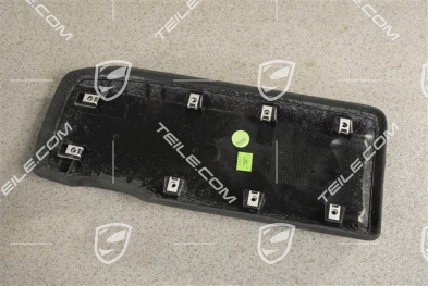 Armrest / tunnel, trim cover, Alcantara with embossed "PORSCHE" logo, Black