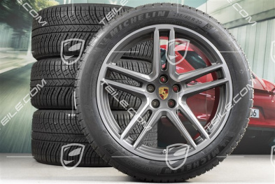 20-inch "Macan Turbo" winter wheels set, rims 9J x 20 ET26 + 10J x 20 ET19 + Michelin Latitude Alpin 5 winter tyres 265/45 R20 + 295/40 R20, Titanum, with TPMS